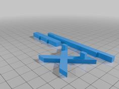 Popsicle Park Bench 3D Printer Model