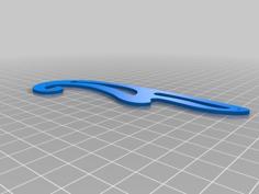 Curve Ruler For Pattern Making 3D Printer Model