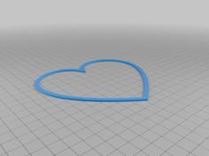 Heart Shaped Fish Feeding Ring 3D Printer Model