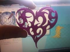 Tribal Heart 3D Printer Model