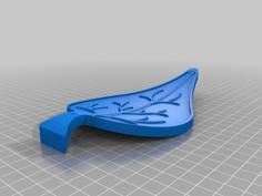 Letter Incense Holder 3D Printer Model