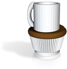 Fullsized Coffee Cup Cake Cup All Files 3D Printer Model