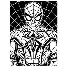 Spiderman Stencil 16 3D Printer Model