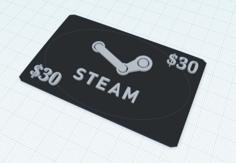 Steam Gift Card Placeholder 3D Printer Model