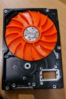 Fan For Soldering From Old 2.5inch Harddisk 3D Printer Model