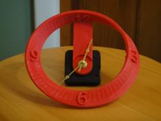 Mobius Strip Clock For Wall Or Desk 3D Printer Model