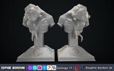 Vortigaunt_bust_(Half Life) 3D Printer Model