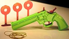 3D Printed Rubber Band Gun 3D Printer Model