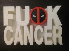 F Cancer (Deadpool) 3D Printer Model