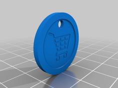 Moneda Carrito (Supermarket Coin) 3D Printer Model