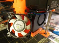 Prusa I3 MK2/S Adaptor For 40mm Silent Fan 3D Printer Model