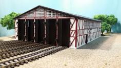 Tram Depot In H0 / HO 3D Printer Model