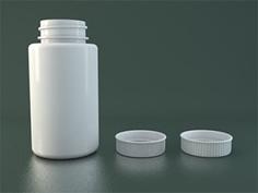 Pill Bottle With Twist On Cap 3D Printer Model