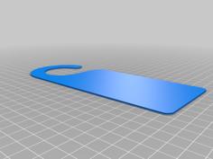 Blank Door Hanger For Your Design 3D Printer Model