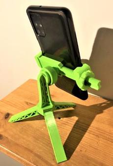 ULTIMATE PHONE TRIPOD FULLY PRINTED! BALL JOINTED! REINFORCED! FITS ALL PHONES! 3D Printer Model