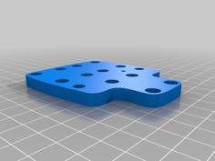 HICTOP / ANET Blank X-Carriage Plate (for Mounting Other Hotend Mounts) 3D Printer Model