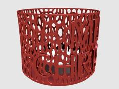 Voronoi Christmas Reso Candle 3D Printer Model