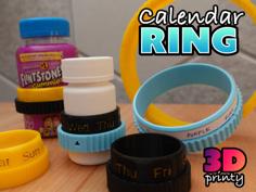 Calendar Ring 3D Printer Model