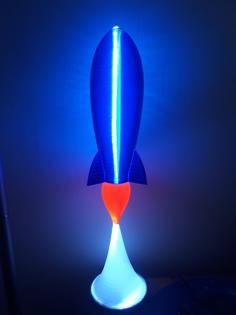 Rocket Lamp 3D Printer Model