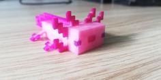 Minecraft Axolotl From 1.17 3D Printer Model