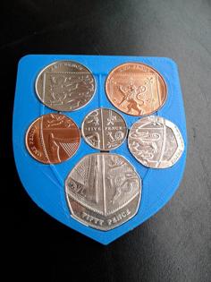 English Coins – Royal Shield Of Arms 3D Printer Model