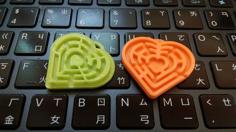 Heart To Heart Maze Generator 3D Printer Model