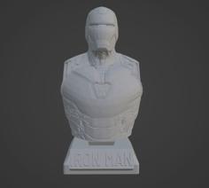 Iron Man Ultra-Detailed Support-Free Bust 3D Model 3D Printer Model