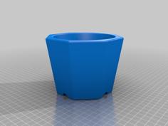 Octagonal Flower Pot 3D Printer Model