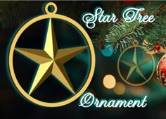 Star Tree Ornament 3D Printer Model