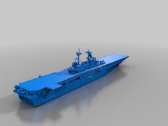 RC Suitable Wasp-Class LHD W/ Aircraft 3D Printer Model