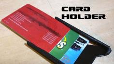 Credit Card Holder 3D Printer Model