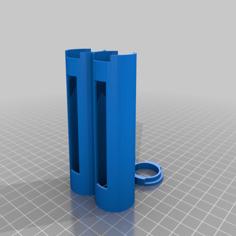 Parametric Coin Storage Tube(s) + Cap (modified) 3D Printer Model