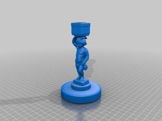 Cherub Candlestick Holder 3D Printer Model