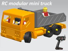 Manual/RC Modular Mini Truck – Drive Train 3D Printer Model