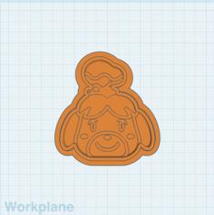 Animal Crossing Isabelle Cookie Cutter 3D Printer Model