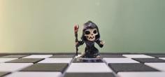 Skeleton Mage (Black Bishop) 3D Printer Model