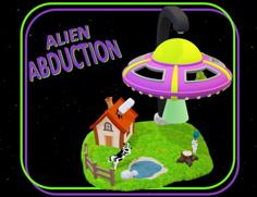 Alien Abduction Game With A UFO That Uses Magnets To Float In The Air! 3D Printer Model