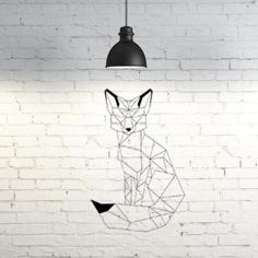 Fox II Wall Sculpture 2D 3D Printer Model