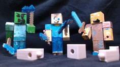 MineCraft Action Figures 3D Printer Model