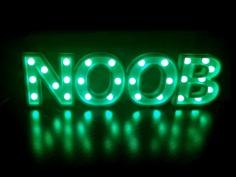 Noob LED Sign 3D Printer Model