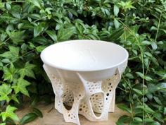 Serving Bowl With Voronoi Gyroid Base 3D Printer Model