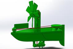 Upwind Boat 3D Printer Model