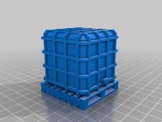 IBC Diesel Tank 00 Gauge 3D Printer Model