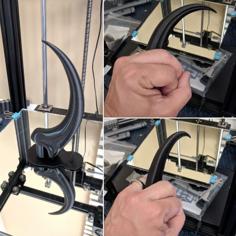 Alan Grant’s Raptor Claw (Whole) 3D Printer Model