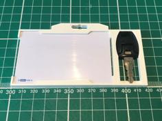 ID Card Holder With Key 3D Printer Model