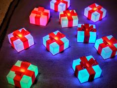 Glowing Gift Box 3D Printer Model