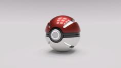 Pokeball Futuristic 3D Printer Model