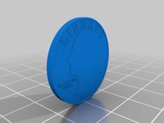 United States Quarter Dollar 3D Printer Model