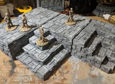 Fantasy Wargame Terrain – Temple/Dias Blocks 3D Printer Model