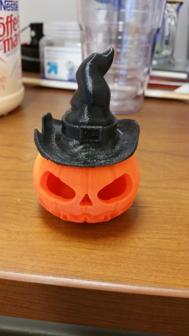 Makies Pumpkin With Witch’s Hat. 3D Printer Model